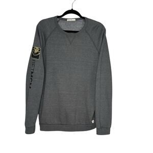 Marine Layer Sweatshirt Men's M Crew Neck Pullover Gray MGM USA Made